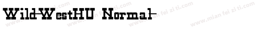 Wild-WestHU Normal字体转换